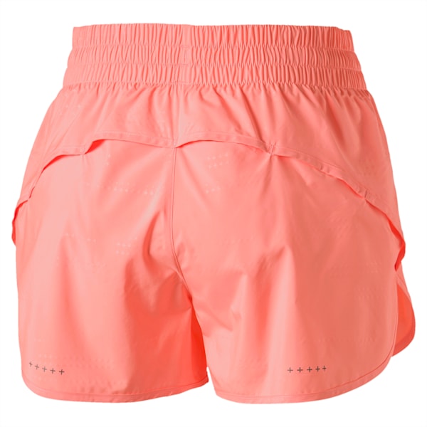 Keep Up Graphic 3" Women's Running Shorts, bright peach-Q1 Print, extralarge-IND